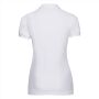 RUS Ladies Fitted Stretch Polo, White, XXL