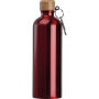 Drinkfles van rvs met karabijnhaak, 750 ml