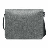 BAGLO - Vilten laptoptas van RPET - Grijs
