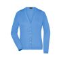 Ladies' V-Neck Cardigan glacier-blue XXL