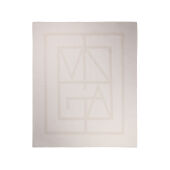 VINGA Monogram GRS deken, gebroken wit