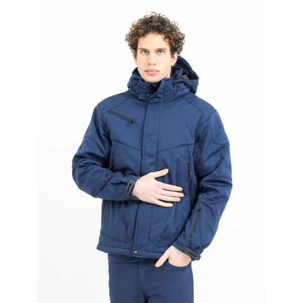 Printer Skeleton Softshell Jacket Navy XS Printer Skeleton Softshell Jacket Navy XS