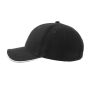 PILOT PIPING SANDWICH-S, BLACK, One size, ATLANTIS HEADWEAR