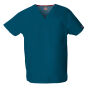 Uniseks tuniek met V-hals Caribbean Blue 3XL