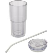 Archer 480 ml dubbelwandige plastic beker - Transparant helder