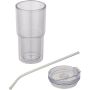 Archer 480 ml dubbelwandige plastic beker - Transparant helder