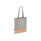 Draagtas R-PET &amp; kurk 35 x 40cm - Grijs