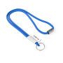 Polyester 2-kleurige koord-lanyard met full color label
