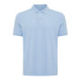IQONIQ Yosemite gerecycled katoen pique polo, sky blue (XL)