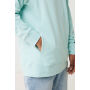 IQONIQ Yengo recycled katoen hoodie met steekzakken, crushed mint (L)