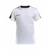 *Progress practise tee jr white/black 122/128
