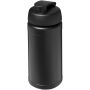 Baseline Rise 500 ml drinkfles met klapdeksel - Zwart/Zwart