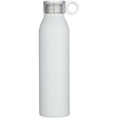 Grom 650 ml RCS gerecyclede roestvrijstalen waterfles - Wit