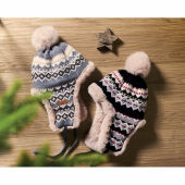 YULONG - Gebreide muts met oorflap - Grijs YULONG - Gebreide muts met oorflap - Grijs