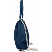 Gerecycled denim trekkoordrugtas Dex blauw