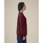 Stella Thinker - Het dames crewneck sweatshirt van gerecycled katoen - Burgundy (XS)