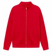 Brickstone unisex full-zip sweater, 280 gr/m² - Rood