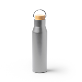 MEYER Thermosfles RVS 550ml met bamboe dop - zilver