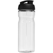H2O Active® Base 650 ml sportfles met flipcapdeksel - Transparent/Zwart