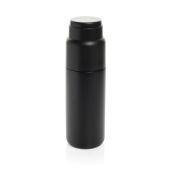 Thermocup RCS recycled geisoleerde fles met beker 500ml, zwart Thermocup RCS recycled geisoleerde fles met beker 500ml, zwart