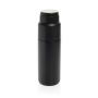 Thermocup RCS recycled geisoleerde fles met beker 500ml, zwart