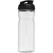 H2O Active® Eco POP Base 650 ml sportfles met kanteldeksel - Transparent/Zwart