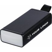 Draagbare gerecycled ABS speaker Malina zwart