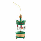 WHIRL - Houten carrousel ornament - Groen