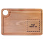 Plank met sapgeul en 'oog' beuken 34x22 cm