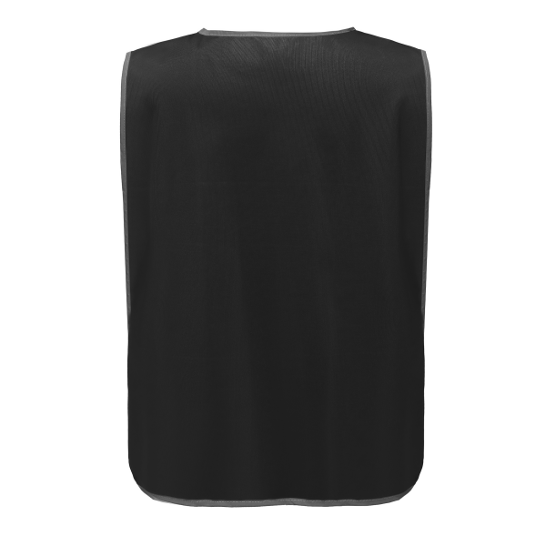 Personalisatie veiligheidshesje met reflecterende rand Black XXL/3XL Personalisatie veiligheidshesje met reflecterende rand Black XXL/3XL