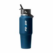 Hydro Flask Wide Mouth Travel Bottle with Flex Straw Cap 946 ml waterfles - indigo