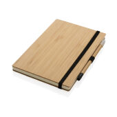 Bamboe notitieboek en infinity potlood set, bruin