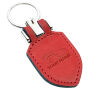 Sleutelhanger P02615, Kunstleder, Rood
