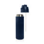 Omni Sip RCS Recycled RVS waterfles 720ML, donkerblauw