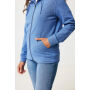 IQONIQ Abisko gerecycled katoen hoodie met rits, heather blue (L)