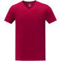 Somoto Heren T-shirt met V-hals en korte mouwen - Rood - XS Somoto Heren T-shirt met V-hals en korte mouwen - Rood - XS