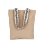 Gerecyclede shopper met platte bodem Hemp / Curve Black One Size