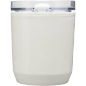Hudson 180 ml dubbelwandige beker van gerecycled plastic - Wit