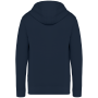 Ecologische uniseks sweater met capuchon French Terry Washed Navy Blue S