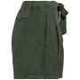 Ecologische verwassen damesshort van lyocell washed organic khaki L