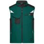 Workwear Softshell Vest - STRONG - dark green/black XXL
