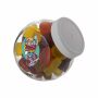 Klein glazen potje 0,4 liter, gevuld met snoep, Wit, Winegums