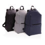 Schicker PU 15.6" Laptop-Rucksack, grau