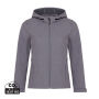 IQONIQ Makalu dames recycled polyester softshell jas, vulcano heather grey (XS) IQONIQ Makalu dames recycled polyester softshell jas, vulcano heather grey (XS)