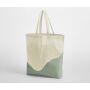 ORGANIC COTTON WAVE PRINT MAXI TOTE, NATURAL/DUSTY GREEN, One size, WESTFORD MILL