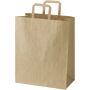 Kraft papieren tas 80–90 g/m² met platte handvatten – 32 x 17 x 39 cm - Kraftbruin Kraft papieren tas 80–90 g/m² met platte handvatten – 32 x 17 x 39 cm - Kraftbruin