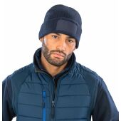 Bedrukbare muts van dubbel gebreid Black One Size