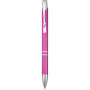 Moneta balpen van gerecycled aluminium (zwarte inkt) - Magenta