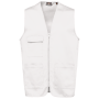 Gilet polykatoen multizakken White XS