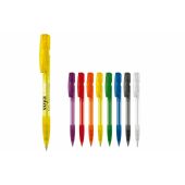 Balpen Nash grip transparant - Transparant / Rood